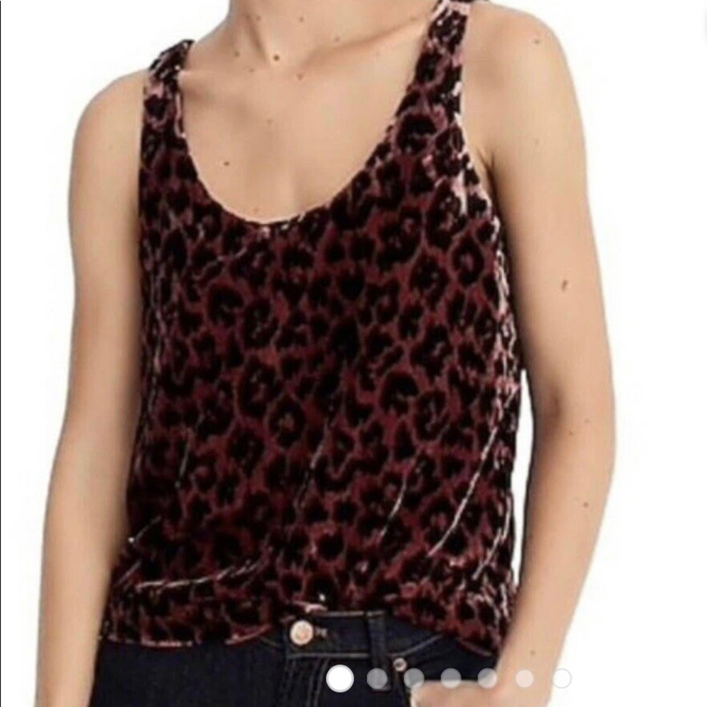 J. Crew Always Tank Top Velvet Leopard